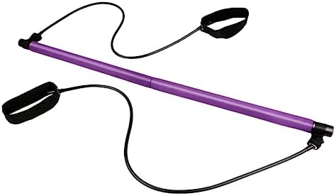 Unomor 2 Pcs Exercise Resistance Bands Kits Fitness Resistance Bands Resistance Rope Puller Yoga Fitness Bar Yoga Pilates Bar Suite Yoga Stick Training Stick Fitness Rod Yoga Yoga Bar Set