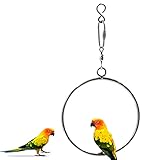 【Anillos colgantes para pájaros】Los anillos colgantes para columpio de pájaros se han diseñado para dejar reposar los pies de tu loro, para que se mantenga sano y en forma. Proporciona a tus loros un espacio elevado ideal.