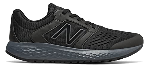 New Balance Men's 520 V5 Running Shoe, Black/Lead/Silver Metallic, 7.5 M US