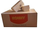 100% Celulosa doble capa KONNY - Toalla Secamanos Zig-Zag - 20 Paquetes de 160 Unidades