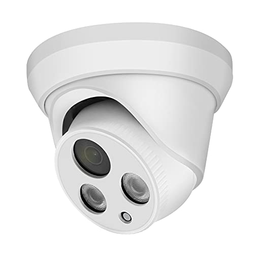 Ultra 4K 8MP Poe Camera, Plug&Play with Hikvision, 8MP Security IP Turret Camera with Build-in Mic, 98ft EXIR Night Vision, WDR, H.265 Encor, Motion Detection, IP67, CCTV (PG2385I-28)