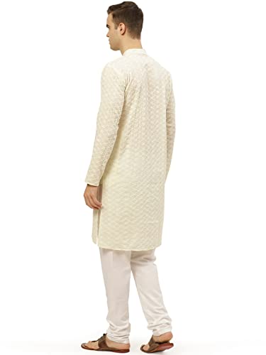 Image of Jompers Men's Embroidered Straight Kurta Pyjama Set.