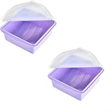Zeroupshop Contenitore per alimenti in silicone con coperchio, scala integrata per una miscelazione accurata, torta inferiore antiscivolo per stampo, per set da forno facile da pulire, verde 14 x 15,5