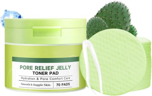 Discos de gel facial exfoliantes suaves para limpieza profunda, hidratación y tonificación; mejoran la textura de la piel apagada, refinan los poros y calman la piel.