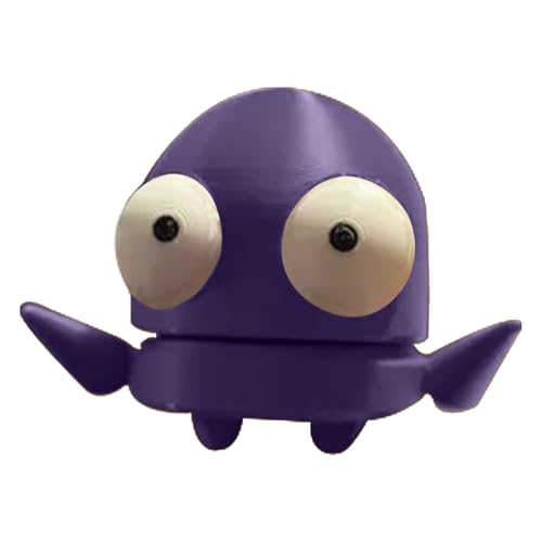 Byeaon Repo Robot Squatting, Figura de sentadilla móvil de decoración Impresa, Figura de Robot Coleccionable, decoración versátil, pequeña Pero Detallada, 4x3x3cm, para Adultos y niños