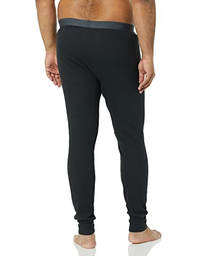 Fruit Of The Loom Men's Recycled Premium Waffle Thermal Underwear Long Johns Bottom (1, 2, 3, And 4 Packs), Black, Medium #TOP2