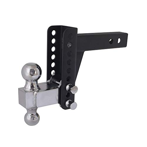 Trailer Valet Blackout Adjustable Drop Hitch – 14,000 lb Capacity – 0 to 6 Inch Drop –...