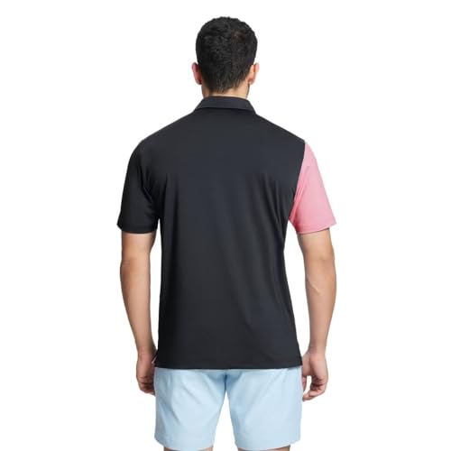 M MAELREG Mens Polo Shirts Short Sleeve Dry Fit Casual Collared Moisture Wicking Collared Golf Polo Shirts for Men Black — view 4