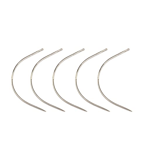 Miniatura 8 de ZLCHE Juego de 102 pinzas para extensiones de cabello, incluye 50 clips de peluca en forma de U, 10 agujas curvas, 10 pines en T, 2 rollos de hilo