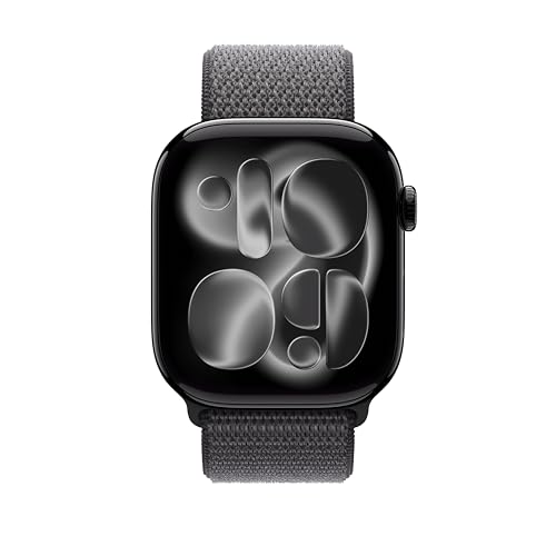 Apple Watch Band - Sport Loop - 46 mm - Dunkelgrau - One Size (passt den meisten Handgelenken)
