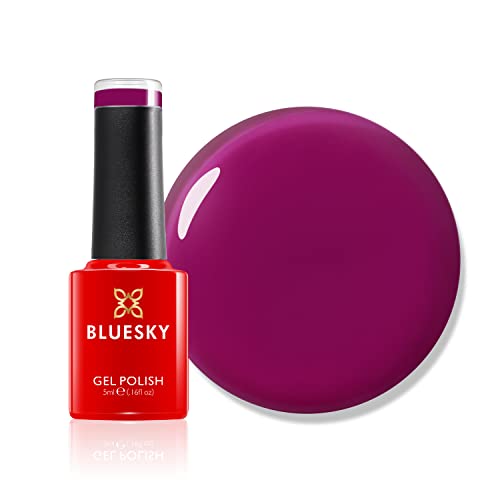 BLUESKY Gel Nail Polish, Shout Loud, SS2323, Magenta Pink, Long Lasting, Chip Resistant, 5 ml Requires Drying Under UV LED Lamp