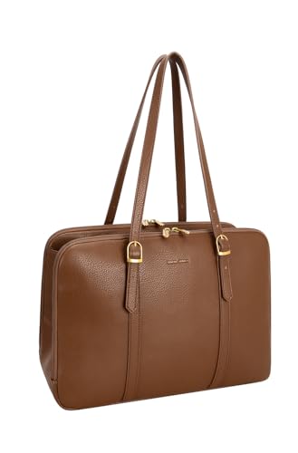Sac cabas femme rigide 3 compartiments format A4 en similicuir grand volume porté épaule