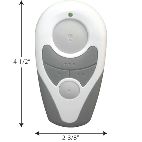 Progress Lighting Fan and Light Universal Remote Control, AirPro Collection, Indoor, P2662-01, White by Progress Lighting - Image 3