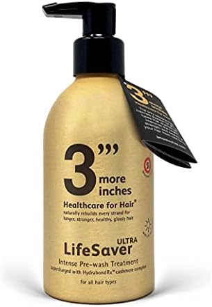 3'''More Inches LifeSaver Ultra Intense Pre-wash Treatment 325ml - Double Concentration Hair Repair -Broken Bond Restore Treatment -Sulphate Free, No Added Fragrance -Hair Care by Michael Van Clarke
