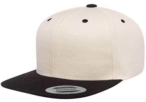 YP Classics Premium Snapback Cap 2-Tone Natural/Black