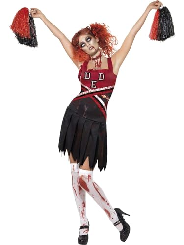 Costume de cheerleader d'horreur sexy pour votre soirée d'Halloween et bal costumé