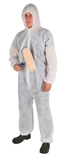 Kerbl 3408 - Mono desechable de Polipropileno Blanco tamaño XXL