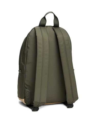 Image of Tommy Jeans Mens Essential Daily Dome Backpack, Pewter Green