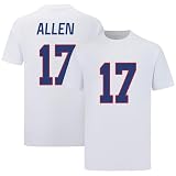 Josh Allen T-Shirt White Mens Football Stitched T-Shirt