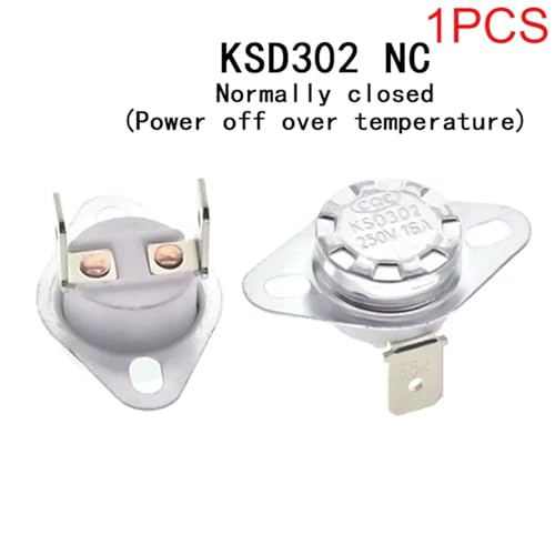 Interruptor de control de temperatura KSD302 NC 230°C 16A para electrodomésticos 2