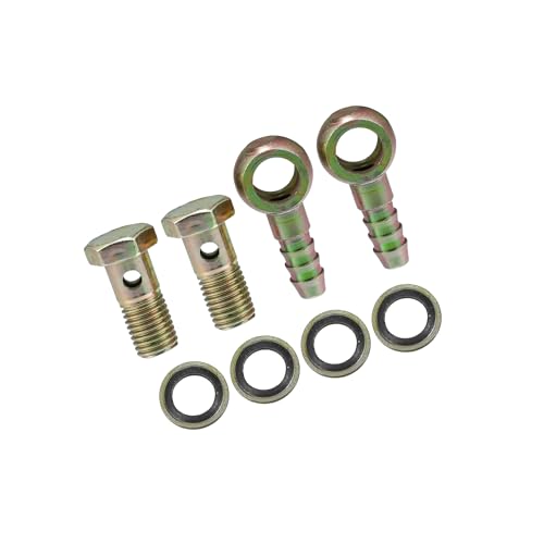 Banjo Bolt M12 x 1.5 de 10 mm para manguera de freno de moto y coche
