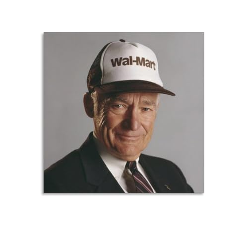 Poster Sam Walton sur toile 50x50 cm pour décoration de salon