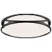 Access Lighting - HI Access 49991LEDD-BL/ACR Transitional LED Flush Mount from Lucia Collection in Black Finish