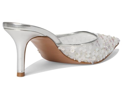 Steve Madden Women's Alexi Pump, Silver Sequin, 6.5