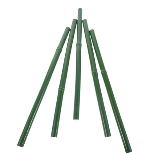 MERRYHAPY 5pcs Artificial Bamboo Poles Realistic Faux Bamboo Sticks for