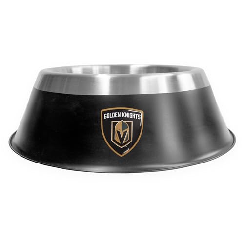 Littlearth NHL Vegas Golden Knights MVP Pet Bowl- Size Small