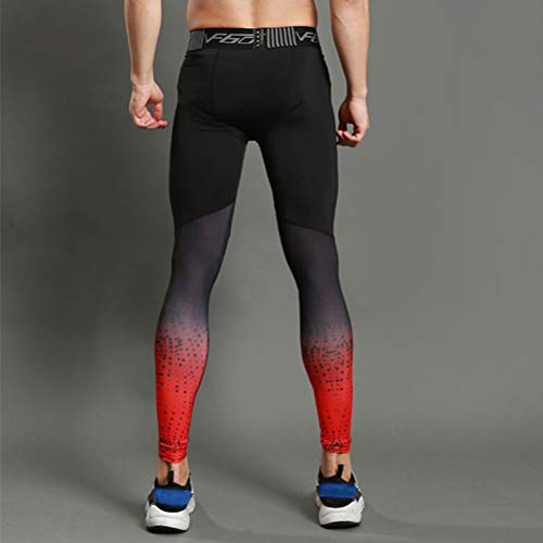 Garneck Calça masculina de compressão para academia, esportes, academia, treino, capri, controle de