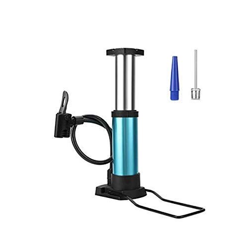 URVI Ecommerce Mini Portable Single Barrel 120 psi Light Weight Foot Pump for Bike,scooty,Bicycle,Football,Hand Ball inflator with Presta Schrader valves and Gas Needle,Multicolor (Pack of 1)