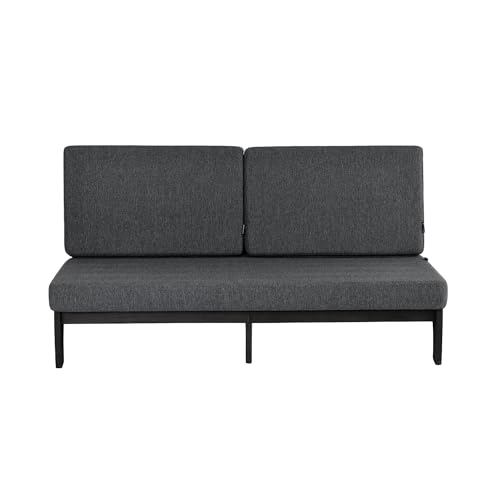 Image of Pia Ricoo 1-Piece Patio Furniture Set, Outdoor Wood Sofa with 4.5-Inch Thick Cushions, All-Weather Conversation Set for Backyard, Deck, Lawn - Drak /Drak
