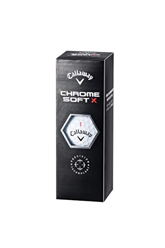 Callaway Chrome Soft X 2022 balles de golf 4 pièces finition blanche