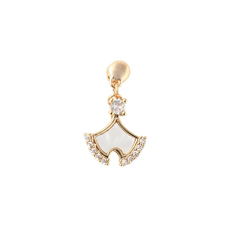 haute sauce Women's Enamel Grace Watch Charm For Casual Wear | One-Size | Gold Colour | Alloy Material | Artificial Stone Charms | Fashion Watch Charms For Woman & Girls (Pack Of 1)-picture-10