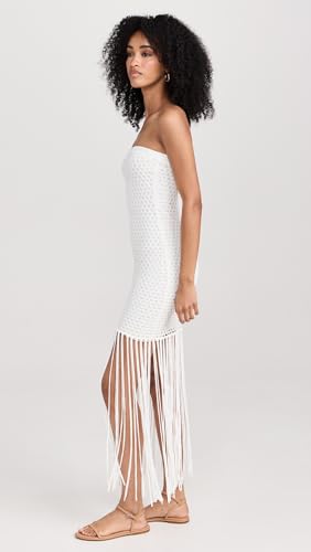 PQ Swim Women's Vanessa Strapless Fringe Dress4