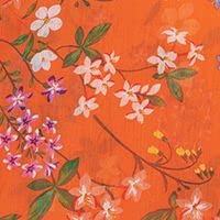 Calvin Klein Womens Orange Zippered Sheer Keyhole Back Hi-Lo Hem Lined Floral Sleeveless Surplice Neckline Maxi Wear To Work Faux Wrap Dress Plus 20W #TOP3