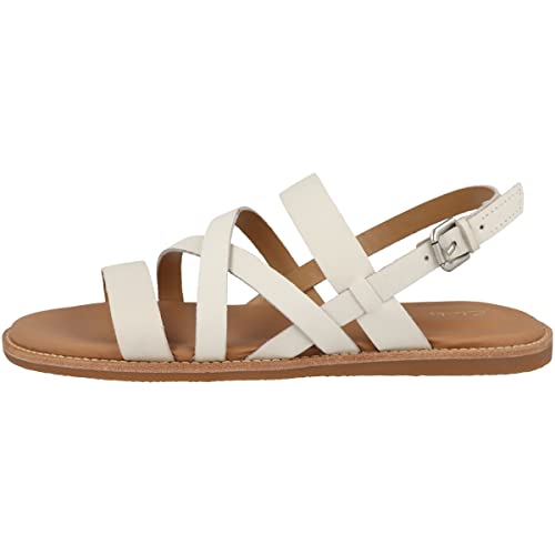 Clarks Karsea Sun, Sandali, Donna, Bianco (White Leather), 38 EU