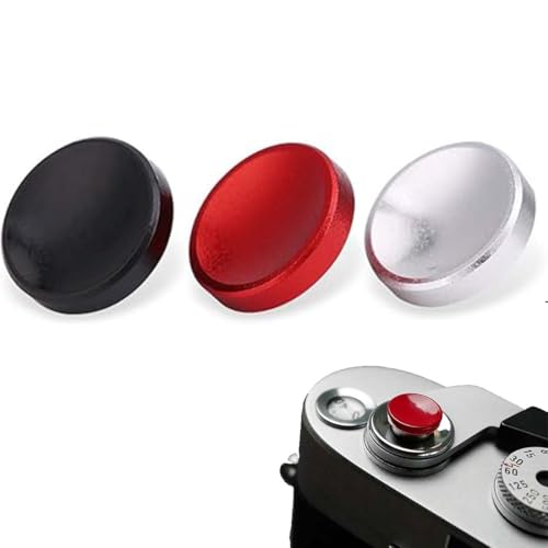 EYVRPAU 3 Pack Botón Disparador Cámara Obturador, Botón de Disparo Suave Convexa y Cóncava para Adecuado para la mayoría de cámaras del mercado X100 X100S X100T X10 X20 X30 DF FM2 F3