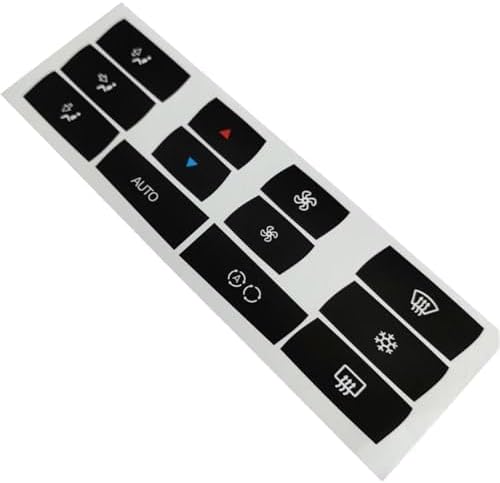 Car Air Conditioning Dash Button Sticker for BMW X3 E83 2003-2010,Radio Dash Buttons Decal Replacement Stickers Auto Interior Accessories