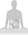 Brother Serger, 1034D, Machine de verrouillage du cadre en métal lourd, 1,300 Poitrines par minute, Trappe amovible, 3 Pieds accessoires inclus, Blanc 1, Alimentation différentielle, Threading codé par couleur, comprend Std, Blindstitch et les pieds de collecte