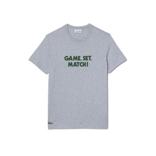 Lacoste Short Sleeve Relaxed Fit Tee Shirt W/Crocodile Wording