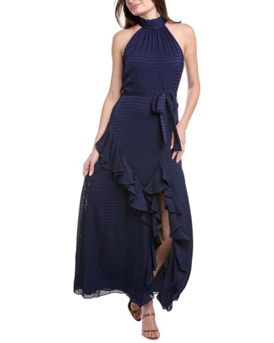Asymmetrical Ruffle Hem Maxi