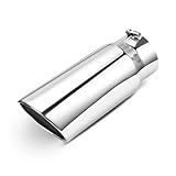 EVIL ENERGY 5' to 6' Diesel Exhaust Tip for Trucks, Universal Bolt-On, Polished Stainless Steel, 15' Length