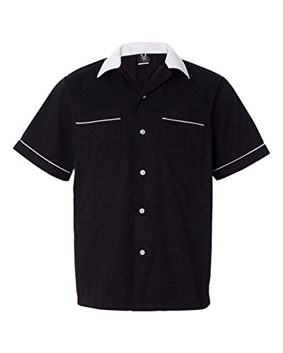 Classic Bowler 2.0 Bowling Shirt - Black & White
