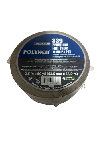 Image of 339 Premium Cold WHEATHER FOIL Tape 339 2.5 in X 60 yd (1)