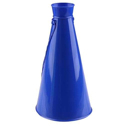 Tressify Blue Cheer Megaphone, Portable Cheering Horn for Sports Parties, 9 in 23 cm Fun Party Atmosphere Prop, Plastic Noise Maker for Rallies and Festive Events
