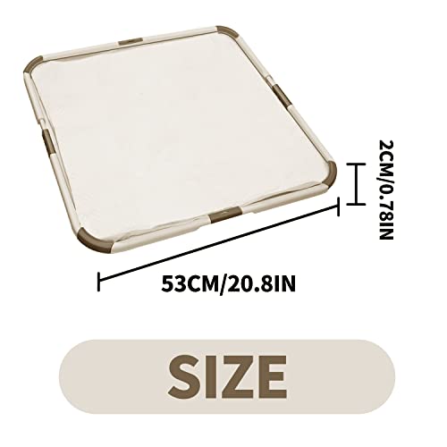 PAWISE Foldable Pee Pad Holder for Puppy Pads, Dog Pad Holder, Pee Pad Tray for Training Pads,Puppy Pad Holder(21\"x21\")