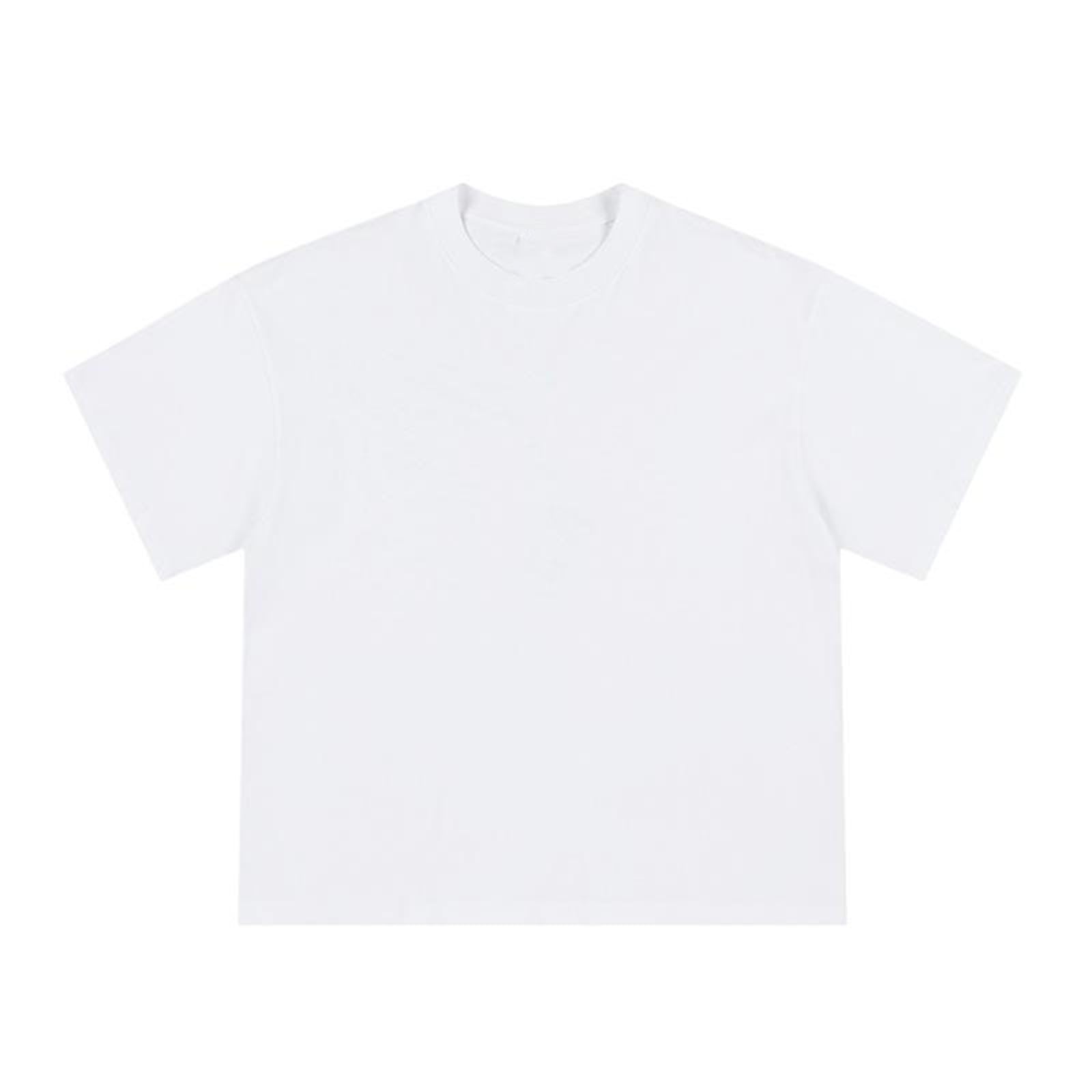 Men's Cotton T-Shirt Summer Round Neck Breathable Casual Loose Short Sleeve Tops