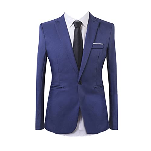 Blazers pour homme costume bleu marine ajusté travail mariage
